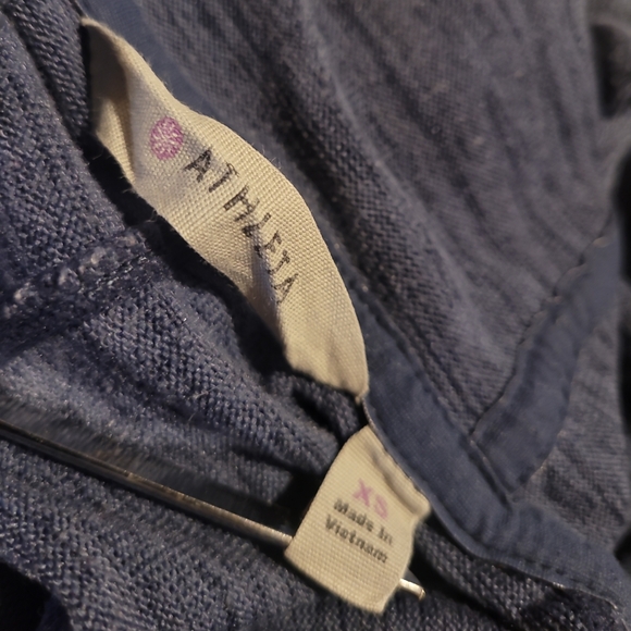 Athleta Blissful Pullover 1/2 Zip Women's XS Heather Blue - Picture 5 of 5